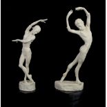 Enzo Plazzotta for Spode figurines of the dancers Antoinette Sibley and Anthony Dowell, in boxes x2