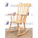 Modern pine rocking chair