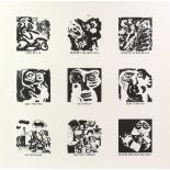 Karel Appel (Dutch, 1921-2006). Single print from ‘Heir Ben Ik’ (The Painters Box’). Sheet size 50 x
