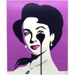 Pure Evil (b.1968), Elizabeth Taylor, limited edition screenprint, signed in pencil lower right,