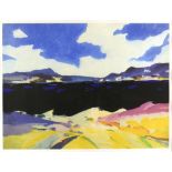 Donald Hamilton Fraser RA (British, 1929-2009). Abstract landscape, limited edition print,