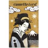 Cassette Lord (aka Martin Middleton) (Contemporary Street Artist), Japanese lady with Mount Fuji to