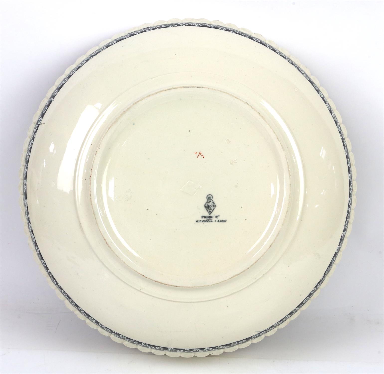 Copeland 'The Ashburne' Aesthetic movement washbowl and jug, the sides moulded in bamboo pattern, - Image 13 of 22