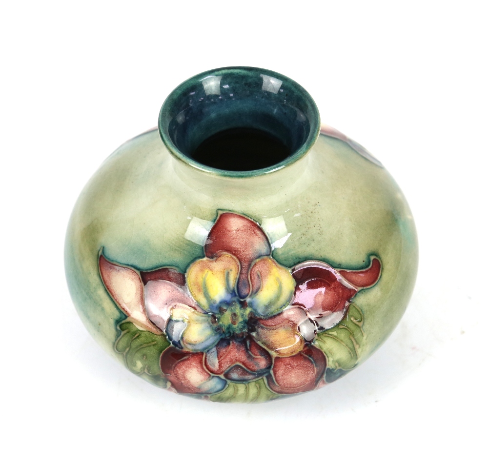 Moorcroft unusual brown flambe lustre glaze anemone jug, h20cm, and solifleur vase with orchid - Image 4 of 26