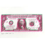 Barrie J. Davies (Contemporary British), Dollar Bill, signed and dated 2019 and numbered 1/1 in pen