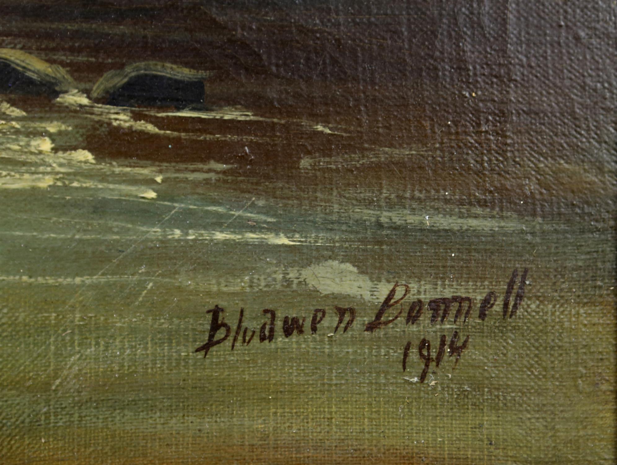 Blodwen Bonnell (Early 20th century), pair of landscapes, oil on canvas, signed and dated 1914 - Image 2 of 14