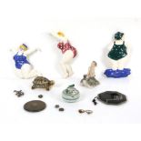 Quantity of Wade Whimsies, Royal Copenhagen Faun on Tortoise, stamp boxes and other miscellanea,