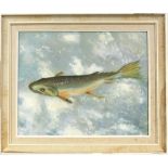 Mixed collection of pictures, to include an oil on board of a trout, signed T.R.OUT and dated '64
