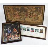 Ted Weaver, oil painting of a boxing match, Kopaz 'The Magical Dream', limited edition 8/200,