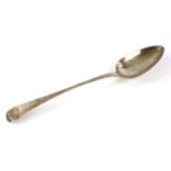 George III silver Old English pattern gravy spoon, maker's mark rubbed, London, 1807, 4oz, 124g,