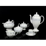 Wedgwood Belle Fleur service, to include coffee pot, cream and sugar, 8 cereal bowls, 10 plates,