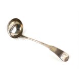 Scottish Georgian silver ladle by J.W. Howden with Alexander Henderson, Edinburgh 1813