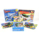 Thunderbirds Toys including Matchbox BBC Radio Times Commemorative Set, Carlton Thunderbird 1