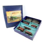 Hornby 'O' gauge tin plate train set No. 601 Goods Set, (boxed) and other items to include Crane