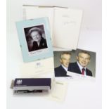 Autographed photographs of two former Prime Ministers - a framed and signed photograph of Margaret