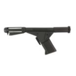 Logan's Run (1976) replica Sandman flame gun, resin, approximately 13 x 5 1/2 inches overall.