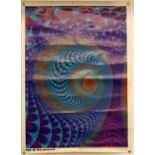 3 x Psychedelic posters including Eye of the Peacock 1996, Turbulent-Hydrodynamic 1993,