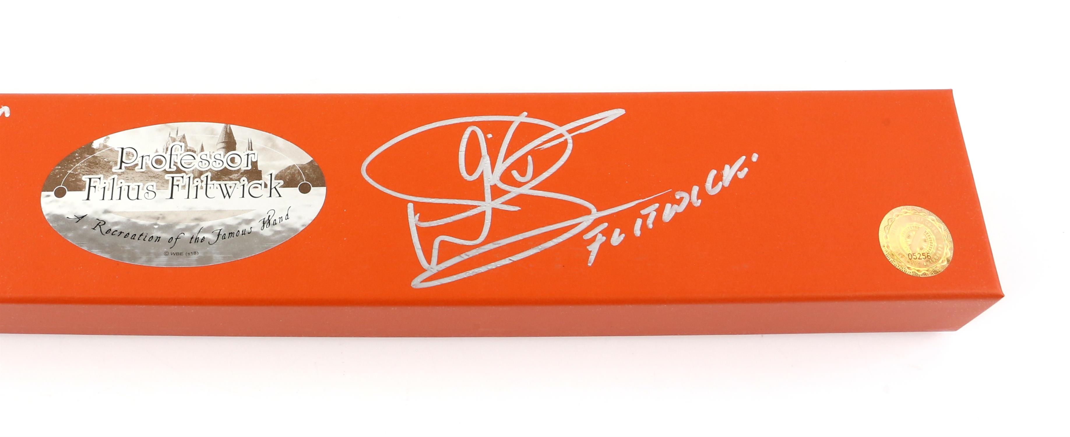 Harry Potter - A Signed & Inscribed Filius Flitwick Replica Wand. Boxed, by Noble Collection, - Image 3 of 4
