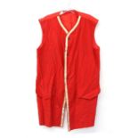 The Count of Monte Cristo, 3 red costume tunics, with Studio Wardrobe Department label,