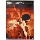 Jimi Hendrix - Live at Woodstock CD/MC/LP/Video promo poster, rolled, 23 1/4 x 33 inches.