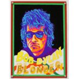 Bob Dylan - Blonde On, Original poster artwork by John Judkins, signed & dated '69', flat,