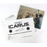 Planet of the Apes (1968) - 19 page set of Kennedy Shipyards 'Project Icarus General Blueprints and