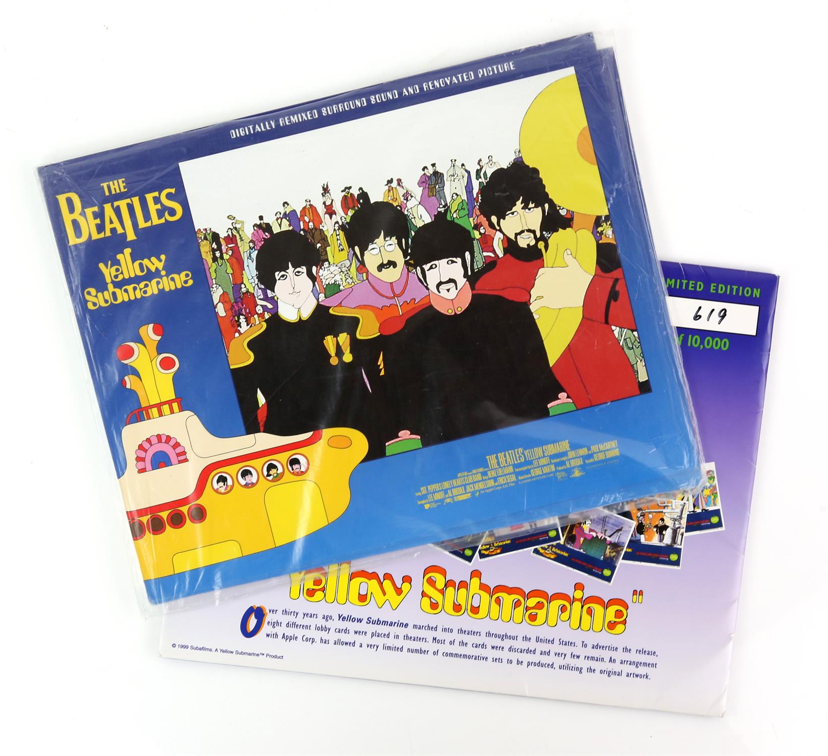 The Beatles - four original proof posters for Yellow Submarine and No 1 album artwork and two sets