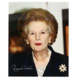 Margaret Thatcher – A signed colour 10 x 8 inch photo of the former Prime Minister of the UK,