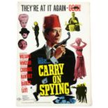 Carry On Spying (1964) Original UK Press book for the James Bond spoof, artwork by Tom Chantrell