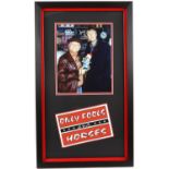 Only Fools and Horses - Mounted and framed display signed by David Jason 'Del Boy', 35 x 58 cm.