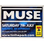 7 Original Music posters for concerts including T in the Park, artists to include Muse, Toploader,