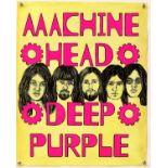 Deep Purple 'Machine Head' - Original hand painted artwork on thick paper by John Judkins,