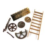 Chicken Run (2000) Collection of miniature props from the Aardman classic including wooden ladder,