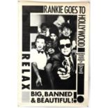Frankie Goes to Hollywood - Relax Big, Banned and Beautiful! 1983 promo poster, rolled,