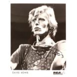 David Bowie - 1974 RCA promo photo signed in 2003 for the vendor at the Lowry Hotel,