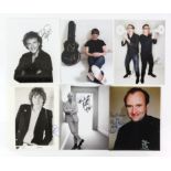 Autographs - 26 x Male music signed items including David Essex, Chris Rea, Joe Brown,
