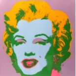 After Andy Warhol - Marilyn Monroe (Marilyn) print, in mount and framed, 49 x 49 inches overall.