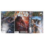 Star Wars - three comics signed by Dan Prowse, Star Wars Marvel No 005, Dark Horse Comic numbers 18