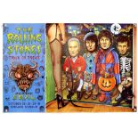 The Rolling Stones - Trick or Treat 1994 American tour poster, flat, 28 x 18 1/2 inches.