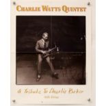 9 autographed Rock and Blues concert and promotional posters - including Charlie Watts Quintet,