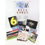 Various autographed memorabilia from the sporting world - including a Newcastle United programme