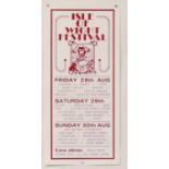 Isle of Wight Festival - limited edition prints of an Avalon Press festival handbill and a Festival