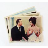 James Bond Dr. No (1962) Set of 8 Front of house cards, 10 x 8 inches (8).