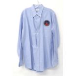 6 designer shirts and 15 vintage bow ties from various film productions, shirts including a blue