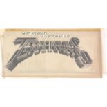 Terrahawks – Three original photocopies showing the finished logo from the Gerry Anderson series,