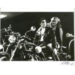 Queen - Original 10 x 8 inch Black and white silver gelatin print showing Freddie Mercury on a