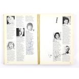 Autographs - 'Who's Who on Television' book signed to the inside by approx. 50 including Michael