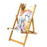 Ronnie Wood (b. 1964) Limited edition deckchair printed with Ronnie Wood's 'Pegasus' artwork, 2013,