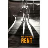 The Pet Shop Boys - promotional poster for the single Rent (1987), rolled, 40 x 60 inches.