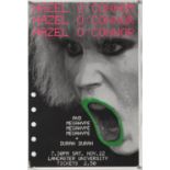 Hazel O’Connor + Megahype + Duran Duran (1980) Concert poster for Lancaster University,